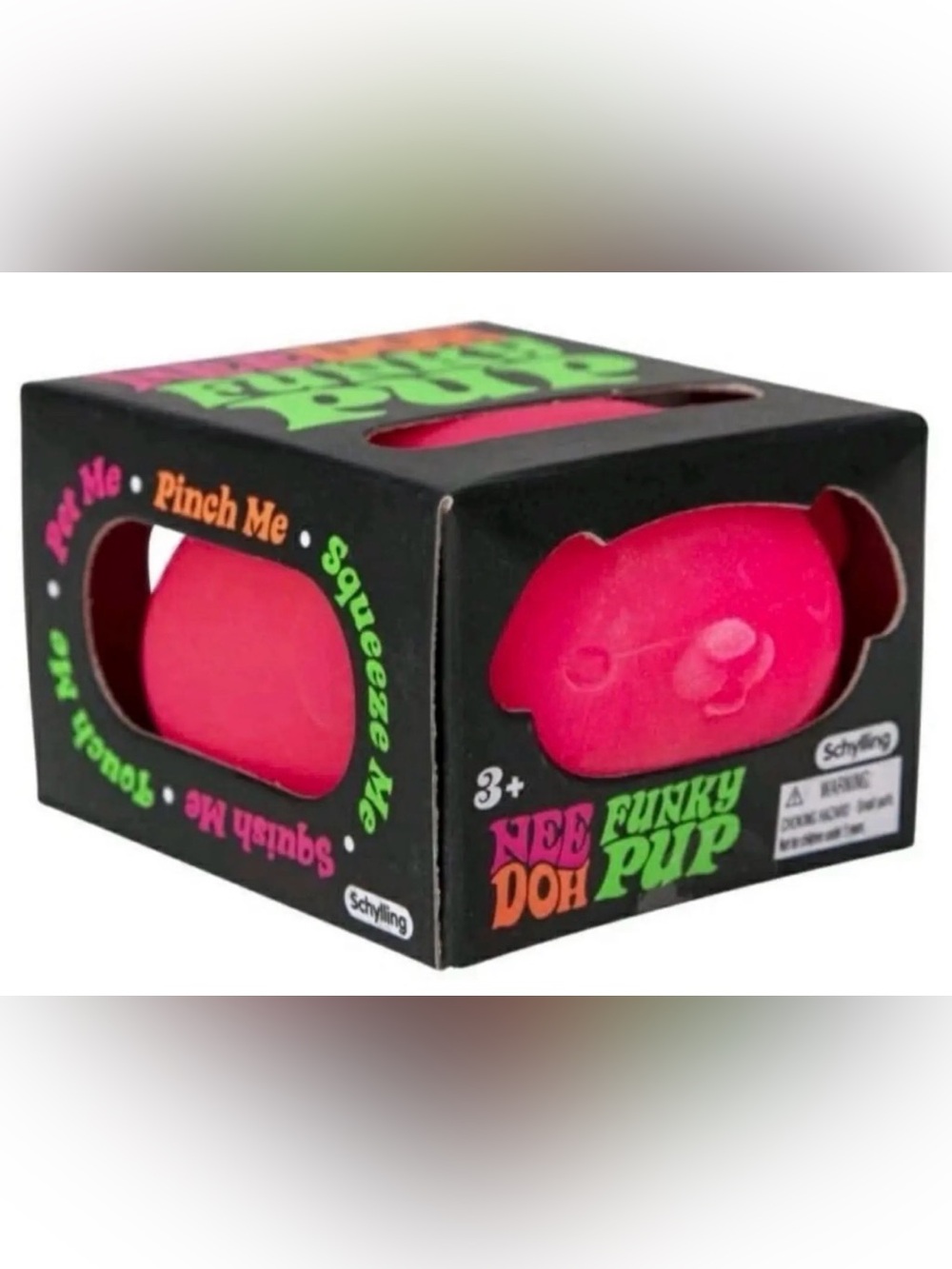 NIB - Authentic Rare NeeDoh Funky Pup Squishy - Pink!!